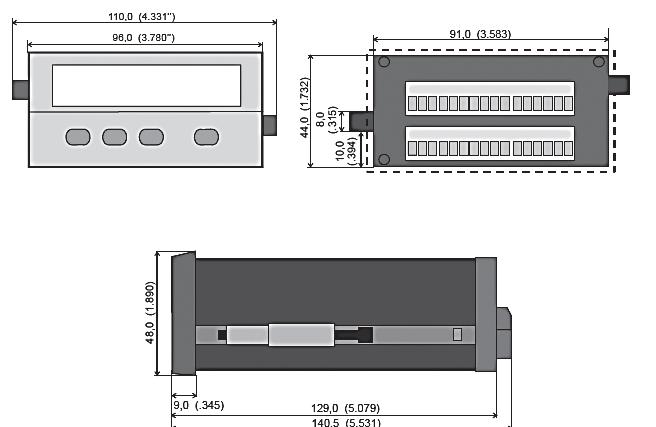 Preset Counters, electronic LED Preset Counters Type 572 Supply voltage:- 24 V AC, + 0% 24 (7.