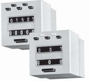 Preset Counters, electromechanical Preset Counters BVa 5 Delivery specification: Counter complete with push-on connectors Accessories: Socket box 946.