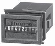 Hour Meters / Timers, electromechanical DIN Formate Timers HK 7 7- or 8-digit hour meter for AC or DC voltage Without reset High shock resistance Small dimensions Magnified figures Protection IP 65
