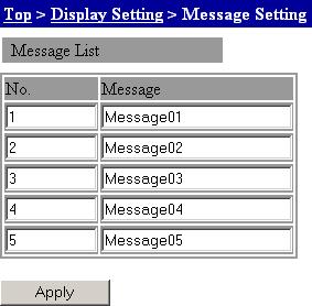 3.16 Measured Data Monitor Display/Settings Message Settings You can specify a message to be written along with data saving during recording. 1.
