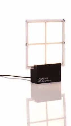 Combining the novel form factor thin and even flexible of a white OLED lighting panel with the energy efficiency of our phosphorescent and other proprietary OLED technologies, this new form of light