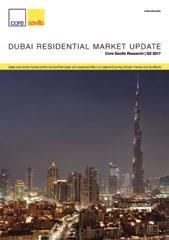 Market Outlook THE GREEN ISSUE Sustainability and Wellness in Dubai 2017 Sustainability in Dubai the story so far Segment Performance