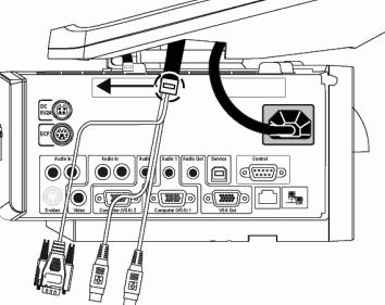 26 CHAPTER 3 CABLING AN 880i4 OR 885i4 SYSTEM TO A HAWM-UX/UF Connecting your SMART UF65 or SMART UF65w projector s ECP harness cable The ECP harness cable controls all signals and commands sent