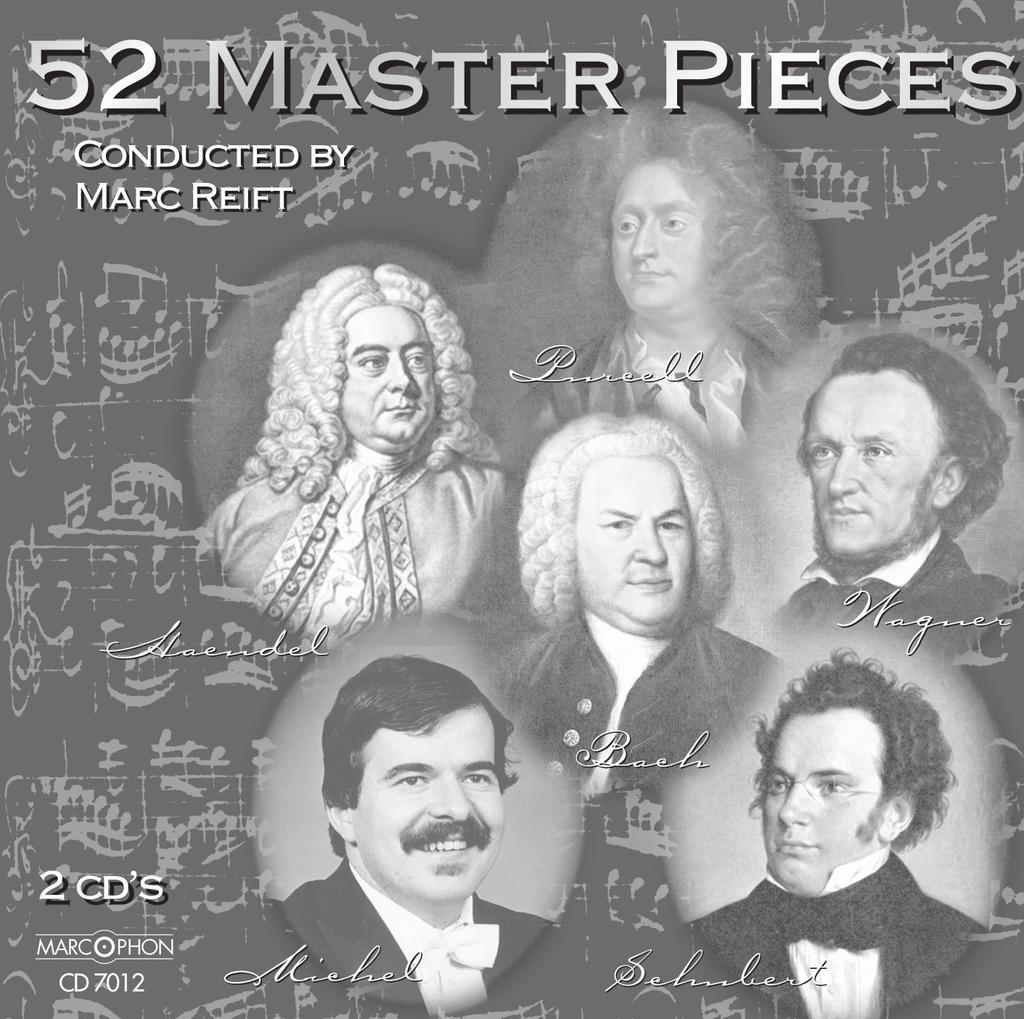 DISCOGRAPHY 52 Masterpieces Conducted by Marc Reift Disc 1 1 2 3 4 5 6 7 8 9 10 11 12 13 14 15 16 17 18 19 20 21 22 23 24 25 26 Pezel: Intrada Händel: Largo Praetorius: 2 Tänze Michel-Byrd: Pavan