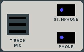 4.3.8. Talkback ( T BACK ) circuit. The AEQ mixer includes an internal talkback microphone, with front-panel access. When the ST.