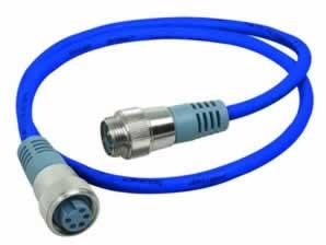 electrical plug and outlet. The standardized cable with standardized colored wire is available with a series of connection points i.e., T Connectors.