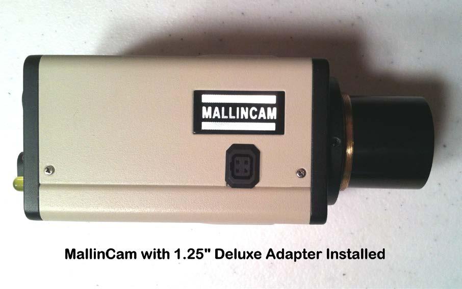 FIGURE 2 Use the Deluxe Adapter if no focal reduction is desired. The MallinCam will provide a field of view similar to that of a 8mm eyepiece with a 50-degree field of view (FOV).