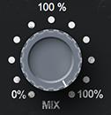 MIX Controls the amount of unprocessed ( DRY ) and