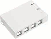 The wallplates are fully compatible with all QuickPort Snap-in Modules including connectors or blank fillers.