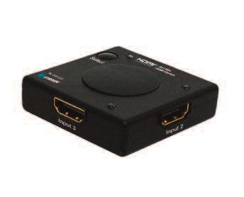 AV DISTRIBUTION HDMI Splitters and Switches HDMI Splitters 1x2, 1x4 and 1x8 HDMI splitters distribute signal from 1 HDMI source to multiple HDMI displays simultaneously.