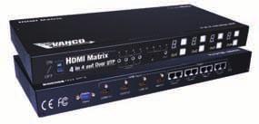 Single Cat6 Cableseroperability Features (4x4 Matrix Selector Switch) High Speed Chip Set that Supports 3D and 4K x 2K Full HD1080P/120HZ HDCP Compliant Supports Digital Audio Format,
