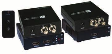 AV DISTRIBUTION HDMI Over Coax HDMI OVER COAX SOLUTIONS HDMI over Single RG6/SDI Coax Extender Set Perfect for utilizing new or existing runs of RG6 or SDI coax to upgrade video systems to fully