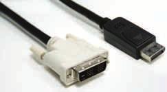 DisplayPort Cables AV DISTRIBUTION DISPLAYPORT CABLES MilesTek s DisplayPort conversion cables deliver high-definition audio/video between your DisplayPort compatible computer/laptop and HDMI, DVI or