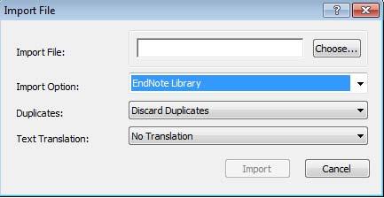 EndNote Online Search Open the online search via Tools menu or toolbar and select the bibliographic database to be searched.