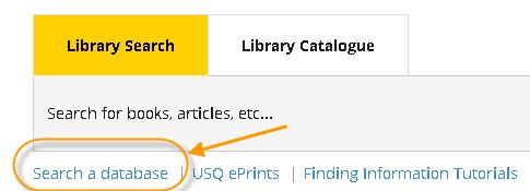 Go to the USQ Library s homepage http://library.usq.edu.