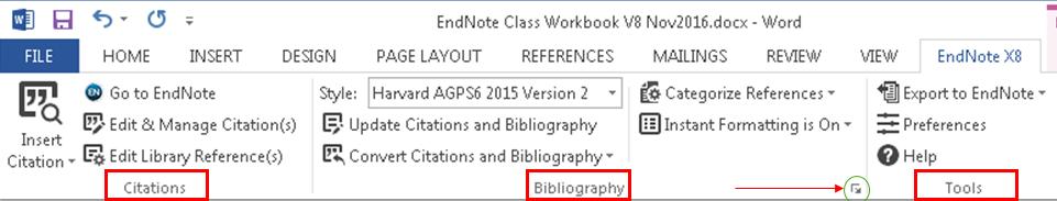 illustration above b) If the citation is already inserted, choose Edit and Manage Citations and then select your choice as