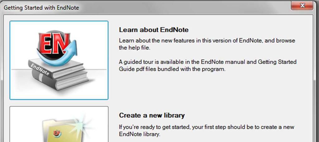 Starting EndNote