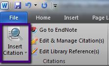 Exercise 23. Using Cite While You Write Keep your EndNote Library open but minimise the window.