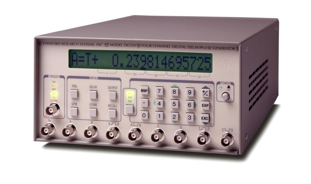Digital Delay / Pulse Generator Digital delay and pulse generator (4-channel) Digital Delay/Pulse Generator Four independent delay channels Two fully defined pulse channels 5 ps delay resolution 50