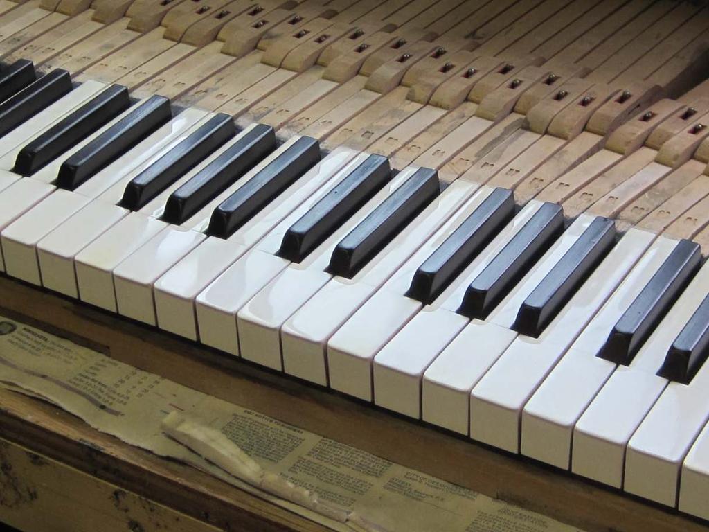 Another shot of the same set of ivory keytops featured on the front of this article. "In business to bring your piano to its full potential.