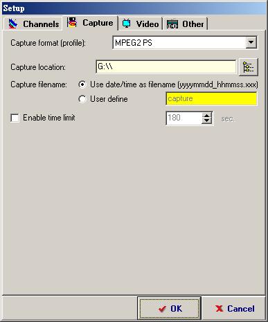 3.2 Setup Utility for DTVR 3.2.1 Channel Setup When clicking Setting button of Digital Basic Function, Setup windows will pop up.