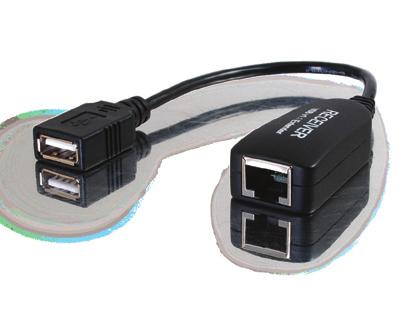 Female Active Extension Cable - Center Booster Format 38999 12m USB 2.