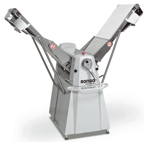 The working width of 650 mm even allows you to feed cutting tables, croissant machines and small make-up lines.
