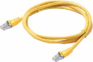 [2] Telephony & Twisted Pair Products Flush-Mold Booted CAT5E Cords Flush-Mold-Injected Booted Snagless Category-5E Patch Cords Flush molding enables many cords to plug side by side Boots offer