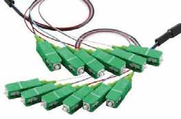 F Fiber Optic Products Pre-Terminated Indoor Cable Jumper Assemblies Ordering Instructions: Complete the form by filling in each block with the appropriate bold letter or number that corresponds to