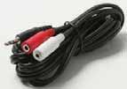 TM Black Audio / Video Connectivity Products Y-Cable Audio Adapters Shielded Y-Cables Black PVC Jacket Fully Molded Nickel-Plated RCA Plugs Color-Coded Red-White to Black C [5] Red White [7] [9] [11]