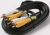 Cables Applications include home theater, DSS receivers, S-Video VCRs, camcorders and DVD players 1 RG59-Video + 2-Shielded Audio Conductors Fully Molded Color-Coded