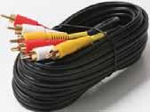 Video Patch Cord [6] 206-277 12 Stereo 3-RCA Video Patch Cord [6] 206-282 18 Stereo 3-RCA Video Patch Cord [6] 206-284 25 Stereo 3-RCA Video Patch Cord [6] 206-288 50