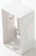Telephony & Twisted Pair Products D Telephony-TV Wall Plates Front Front Telephone-TV/Satellite Wall Plates Suitable for CATV or DBS Installations High-Impact ABS Plastic Gold-Plated Contacts