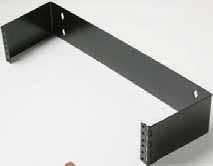 Hinged Wall-Mount Brackets Convenient Alternative to Full Size Racks for Direct Wall-Mounting 6 Depth Hinges allow rear-access to