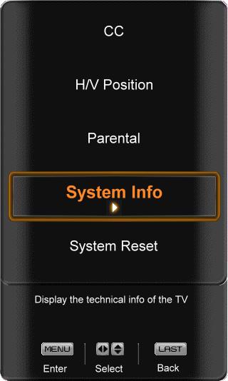 Please refer to Chapter 3 for more information. Note: Previously scanned channels will be removed. Reset All Settings Use this function to reset the TV to the default factory settings.