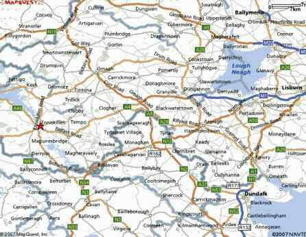 SMASHING TIMES Map showing Monaghan and Louth border