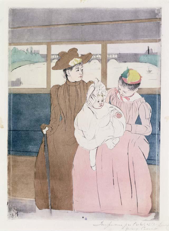 Exercise 1: Art-Making and Forming Processes - Candidate Name Image B Mary Stevenson Cassatt (1844 1926) In the Omnibus (The Tramway), 1891 Drypoint & soft-ground etching. 36.