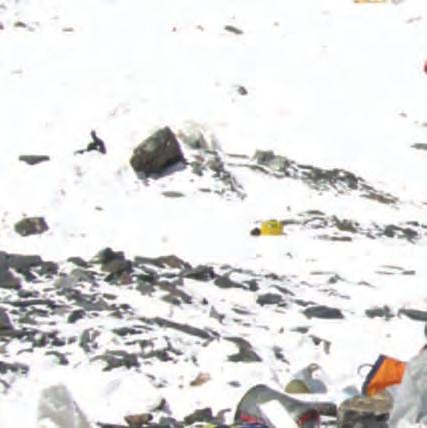 Notice the words in Mount Everest: The Highest Garbage Dump in the World?