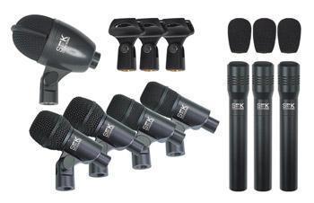 DRUMMIC 8 piece drum microphone kit Stands are extra