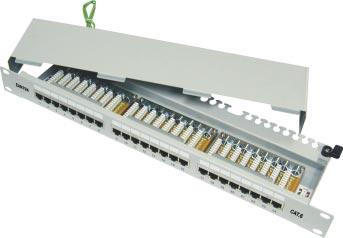 Contents Fiber Optic Telecom Management Outlet Cat.5e Cabinets Block Standard Fully Shielded Patch Panel Features: High performance, meets all channel link requirements specifed in TIA/EIA568B.