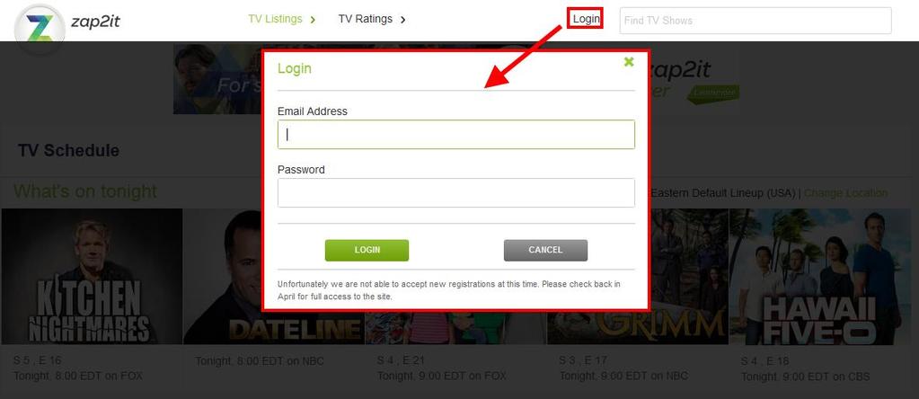 Log In: Logged in users are able to save their localization preferences and favorite channels.