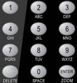 Alphanumeric Keypad Enter the desired channel number and then press the ENTER button.