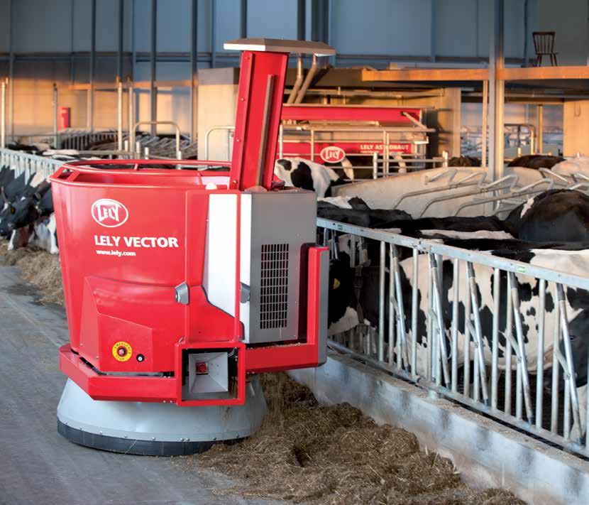 Sistemul automatizat de furajare Lely Vector flexibilitatea şi prospeţimea hranei Producţia eficientă de lapte de înaltă calitate depinde în mare măsură de modul în care hrăniţi vacile, atât din