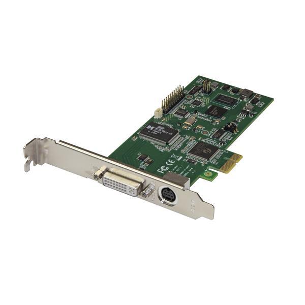 PCIe HDMI Video Capture Card - HDMI, VGA, DVI, or Component Video at 1080p60 Product ID: PEXHDCAP60L2 This PCIe video capture card lets you record 1080p HD video and 2-channel stereo audio (HDMI/RCA)