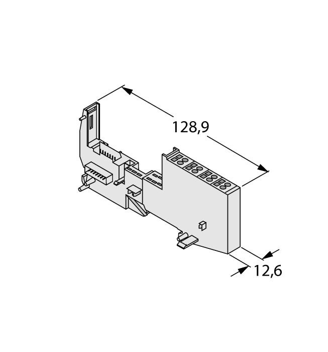 Compatible base modules Design Type Pin configuration BL20-S4T-SBBS 6827046 Tension spring connection Connectors /S2500 BL20-S4S-SBBS 6827047 Screw connection Connectors