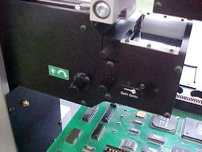 When the Vacuum LED on the placement Head is switched on, the z-axis can be Manually highered.