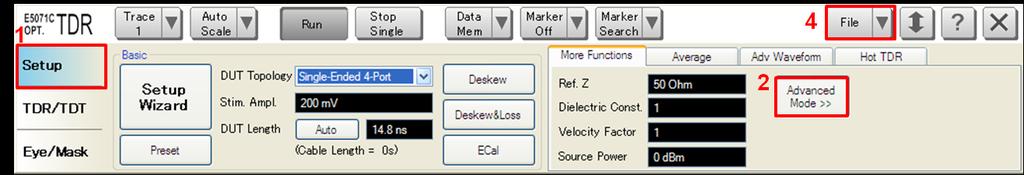 5.2. Instrument Setup 5.2.1. Recalling a State File This section describes how to recall an instrument setup file on the ENA.