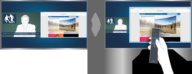 Displaying Multiple Screens You can change the size of