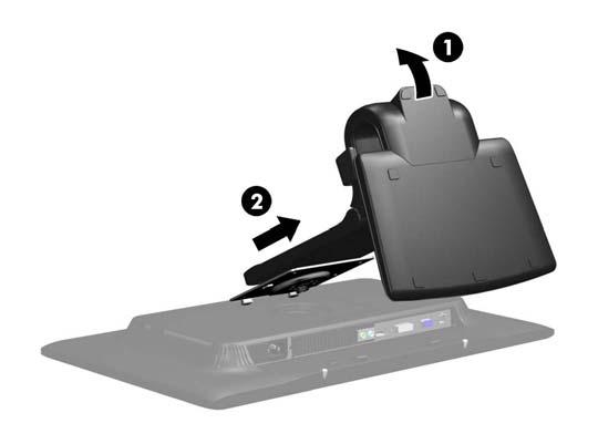 Disconnect and remove the signal, power, and USB cables from the monitor. 2. Lay the monitor face down on a flat surface covered by a clean, dry cloth. 3.