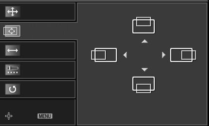 Adjustment for screen Resolution, Position, Size, Phase, Reset Use D or E button to select Resolution, Position, Size, or Phase.